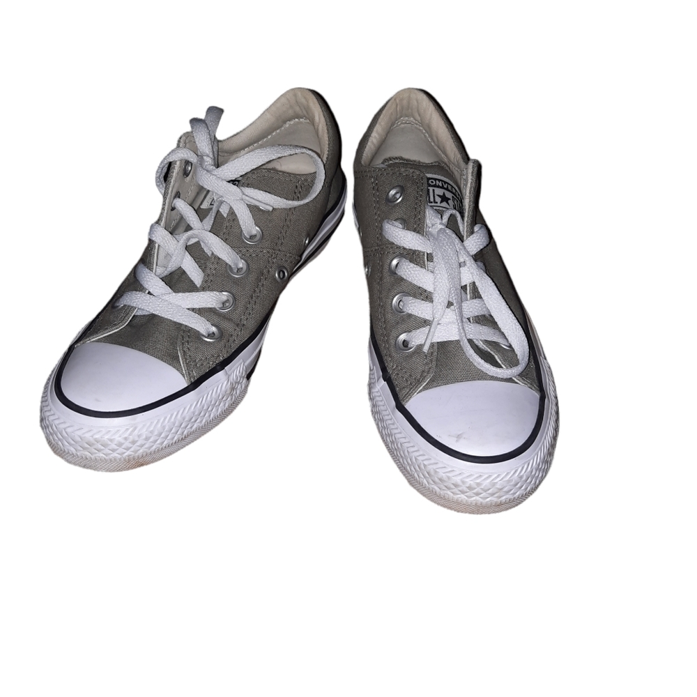 Sage green low top Converse